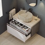 Раковина KERAMA MARAZZI AMAREMARE Artbasin Conchiglia накладная, 500х366х180, песочная матовая CC.wb.50\SAN