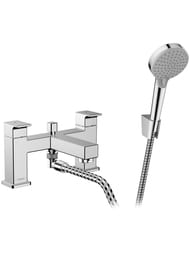 Смеситель на борт ванны Hansgrohe Vernis Shape 71462000 на 2 отверстия, двухзахватный, руч.душ, хром — миниатюра 1