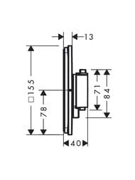 ��������� Hansgrohe ShowerSelect Comfort E 15574140 ���������, ������� �����, ����������� ������