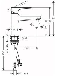 Смеситель Hansgrohe Metropol 32500140 для умывальника, с донным клапаном, 100мм, шлифованная бронза — изображение 2