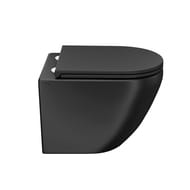 Унитаз подвесной IDDIS Blanco BLAR3BMi25 безободковый, тонкое сиденье SoftClose EasyFix, черный ма