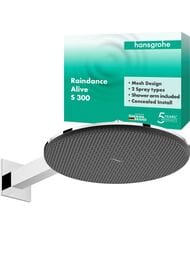 Верхний душ Hansgrohe Raindance Alive S 24540000 300 2jet с держателем, хром — изображение 9