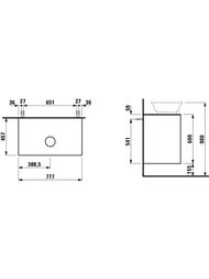 ����� � ��������� Laufen New Classic (777�457�745) ���������, 2 �����, ������ ��� 4.0601.2.085.628.1+8.1285.2.000.112.1