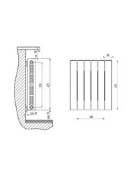 �������� ��������������� RIFAR Supremo 350 (425�480�90) 6 ������, ���.����� 900 ��, �����