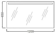 Зеркало Jacob Delafon PARALLEL EB1418-NF 120см антипар, подсветка