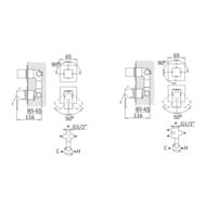 ��������� ��� �����/���� CEZARES PORTA-VDIM4-M-NOP ������������, �� 4 ������, ������ �������