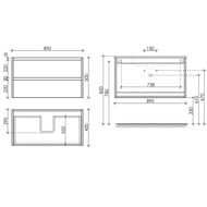 ����� ��� �������� SANCOS Libra (890x450x500) ���������, ��� �����, ����� ������ LB90W