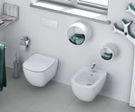 Инсталляция Ideal Standard с подвесным унитазом Tesi с сиденьем-микролифт, кнопка хром T387201