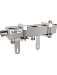 Распределительный коллектор Gidruss DMSS-25-20x3, магистраль 1", 3 контура 3/4, воздухоотвод 1/2 — миниатюра 1