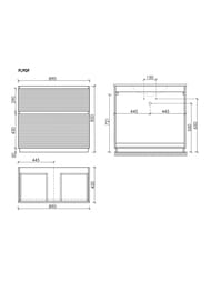 ����� ��� �������� Sancos Folk Floor FL90FGS 890�445�850 ���������, � 2-�� �������, ����: Grey soft