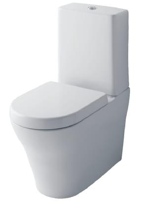 Унитаз-компакт TOTO MH Series (390x704x857) без ободка, вертикальный слив, белый CW161Y+SW10044G1