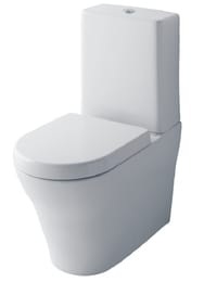 Унитаз-компакт TOTO MH Series (390x704x857) без ободка, вертикальный слив, белый CW161Y+SW10044G1
