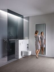 Унитаз-биде GEBERIT AquaClean MeraComfort подвесной, белый+хром арт. 146.214.21.1
