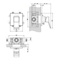 ��������� Gessi Rettangolo K 53109.299 ��� ����, ������������, �� 1 �����, ������� �����, ������