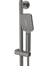 Душевая система CEZARES SLIDER-CVD-GM с настенным смесителем с изливом, оружейная сталь — изображение 7