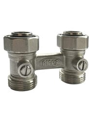 Узел нижней подводки RIFAR двойной прямой, евроконус G 3/4" R.Ad.H01 — миниатюра 1