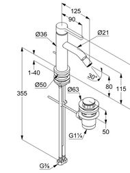 ��������� KLUDI Nova Fonte Pura ��� ����, ����� 80 ��, �������������, ����� ������� 202165315