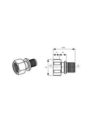  TECEflex  201/2'', ,   765003