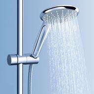 Душевой набор Grohe Euphoria Mono 27266001 (стойка, шланг, лейка, полочка)