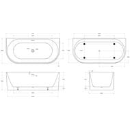 ����� ��������� BelBagno BB713-1700-800 (1700x800x580) ����������, ���������, �����