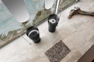 Раковина напольная ABBER Kristall 450x450x900 отдельностоящая, черная AT2701Onyx