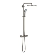 Душевая система Grohe Euphoria XXL 26075AL0 смеситель термостат, верх./руч. душ, темный графит мат