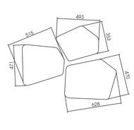 �������� ������ Silver Mirrors Bionic 3 ��������, ���������,������������� ������,������ LED-00002547