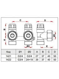 ���� ������� ����������� FAR ������� Eurokonus, ��� ����. ���. ���������� 3/4" FV 1421