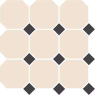 Керамогранитная плитка Top Cer White Octagon 4416 OCT14-1Ch (300х300) белая+черная (кв.м.)