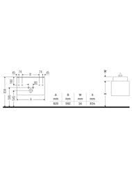 ����� ��� �������� Duravit Brioso (820�479�553) ���������, 2 �����, ����� ������ BR410201022