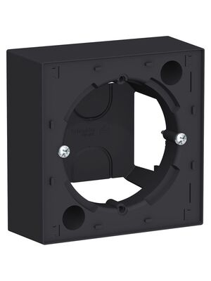 Коробка Systeme Electric ATLASDESIGN для наружного монтажа карбон ATN001000