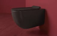 Унитаз подвесной Simas VIGNONI (365х560х310) безободковый, черный матовый VI 18 nero matt