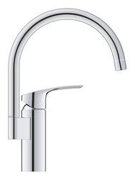 Смеситель Grohe Eurosmart 33202003 для кухни, высокий С-образный излив, однорычажный, цвет: хром