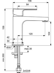    Ideal Standard CERAFINE D,  120,   ,  BC553AA