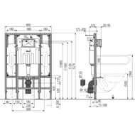 Инсталляция для унитаза ALCAPLAST AM101/1300H для людей с ограниченной физической активностью