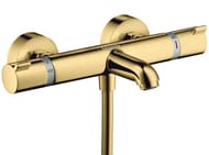 Смеситель Hansgrohe Ecostat Comfort 13114990 термостатический для ванны, настенный, полиров.золото