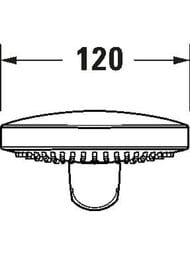 Лейка для душа Duravit UV0652017046 MinusFlow, 3 режима, расход 9 л/мин, черная матовая — изображение 2