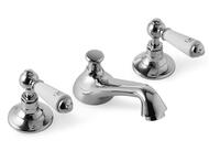 Смеситель для раковины Devon&Devon Dandy MARF46CR на 3 отверстия, д/к, хром/керамика белая