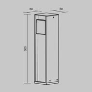 ������� ������� Maytoni Socket (�����) O459FL-GF01SC, 2000�� IP 54, ������