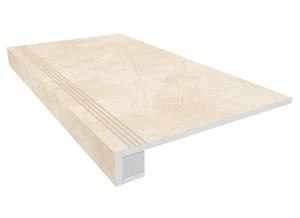 Комплект керамическая ступень и подступенок Estima Marmulla Light Beige MA02(330х1200)непол,беж(шт.)