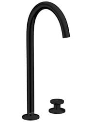 Смеситель Axor One 48060670 для раковины Select 260, на 2 отверстия, слив push-open, матовый черный — миниатюра 1