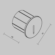 ��������� ��� ������� Maytoni Lock (���) O014SL-L3B3K, 3000� 3�� IP 54, ������