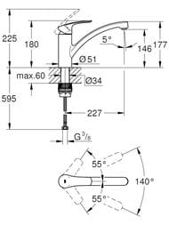 ��������� Grohe Eurosmart 33281003 ��� �����, ������ �����, ������������, ����