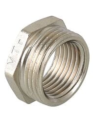 Футорка VALTEC  3/4"Н х 1/2"В латунь никелированная, VTr.581.N.0504 — миниатюра 1