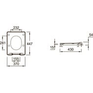 Сиденье Jacob Delafon Grand Boulevards E23433-00-WMT бестросъемное, с микролифтом