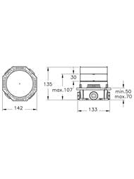������������ ������� �������� VitrA Root Round A49307EXP � ����������� ���� ������