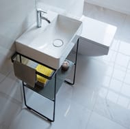 Полка стеклянная для консоли Duravit DuraSquare 420х264 нефритовая 0099668500