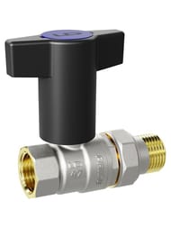 Кран шаровый 3/4" ВН LD Pride Т-рукоятка, синяя, LD 47.348.20 B