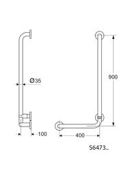 ������� ������� �������� Ideal Standard CONTOUR 90�40��, ������, ����� 35��, ����� S6473AC