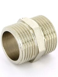 Ниппель Tiemme 1/2"Нх1/2"Н лат.никелир, 1500036(1552N000404)